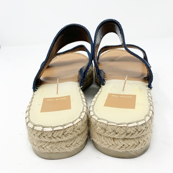 Dolce Vita Sandals Espadrille Isiah Platform Navy - Picture 6 of 8